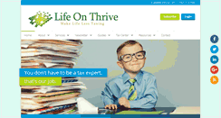 Desktop Screenshot of lifeonthrive.com
